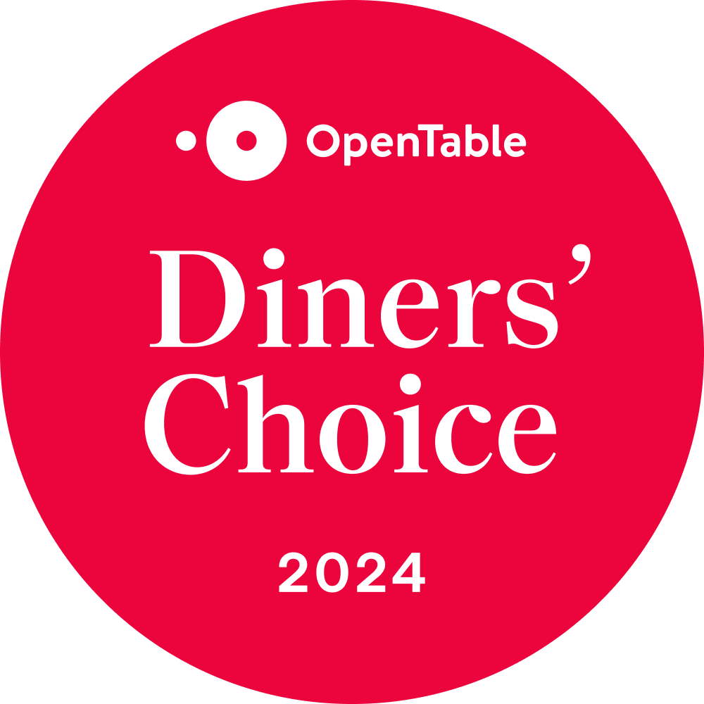 Reserve Now via Open Table - Diner's Choice Award